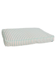Oliver Bonas Mint Green Striped Pet Bed - Image 5 of 5