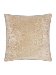 Paoletti Champagne Lustre Velvet Fibre Filled Cushion - Image 2 of 5