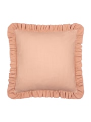 Wylder Rose/Vintage Blush Effie Cotton Ruffle Fibre Filled Cushion - Image 2 of 5