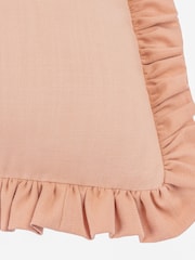 Wylder Rose/Vintage Blush Effie Cotton Ruffle Fibre Filled Cushion - Image 4 of 5