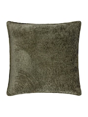 Paoletti Malachite Green Lustre Velvet Feather Filled Cushion - Image 2 of 5