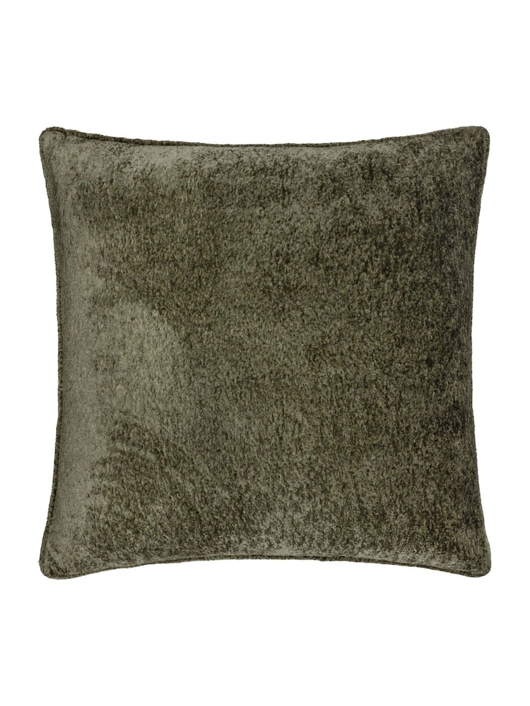 Paoletti Malachite Green Lustre Velvet Feather Filled Cushion - Image 2 of 5