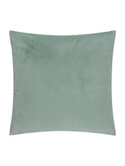 Furn Green Metro Prism Velvet Fibre Filled Cushion - Image 3 of 6