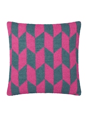 Furn Retro Pink Olsen Geometric Feather Filled Cushion - Image 2 of 5