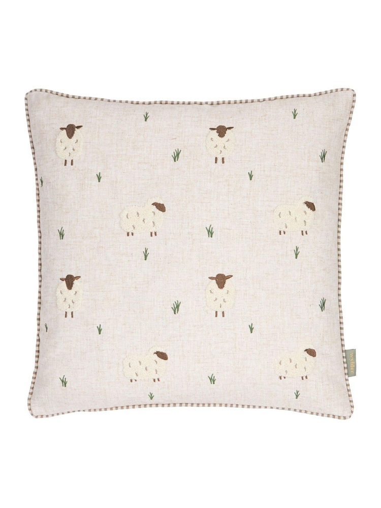 Wylder Ramble Sheep Tufted Feather Filled Cushion - Image 2 of 6 Wylder Ramble Sheep Tufted Feather Filled Cushion - Image 2 of 6