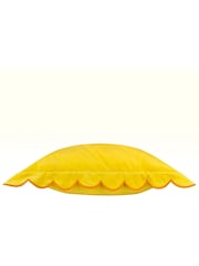 Furn Lil Scallop Velvet Fibre Filled Cushion - Image 4 of 6