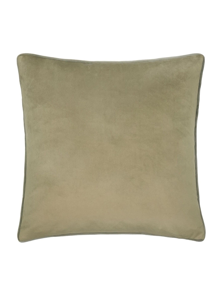 Furn Green or Sage Meridian Velvet Feather Filled Cushion - Image 2 of 4