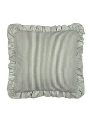 Wylder Martha Embroidered Ruffle Fibre Filled Cushion - Image 3 of 6