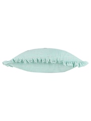 Furn Les Petite Fleurs Gingham Ruffle Feather Filled Cushion - Image 4 of 6
