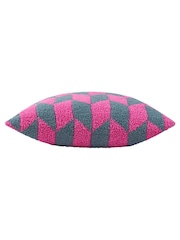 Furn Retro Pink Olsen Geometric Fibre Filled Cushion - Image 3 of 5