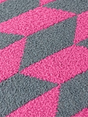 Furn Retro Pink Olsen Geometric Fibre Filled Cushion - Image 4 of 5