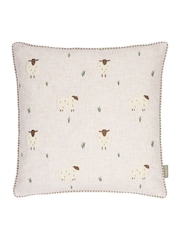 Wylder Ramble Sheep Tufted Fibre Filled Cushion - Image 2 of 6