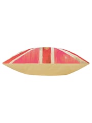 Evans Lichfield Pink Crown Union Jack Tapestry Feather Filled Cushion - Image 3 of 4