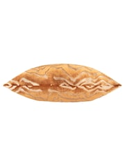 Paoletti Bronze Tierra Cut Velvet Fibre Filled Cushion - Image 3 of 5