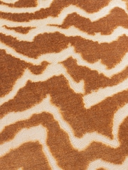 Paoletti Bronze Tierra Cut Velvet Fibre Filled Cushion - Image 4 of 5