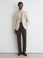 Atelier Stone Wool Long-Sleeve Slim-Fit Shirt - Image 4 of 7