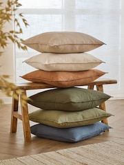 Yard Linen Slub Cotton Fibre Filled Cushion - Image 5 of 5