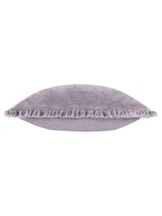 Yard Mauve Bertie Cotton Velvet Fibre Filled Cushion - Image 4 of 5