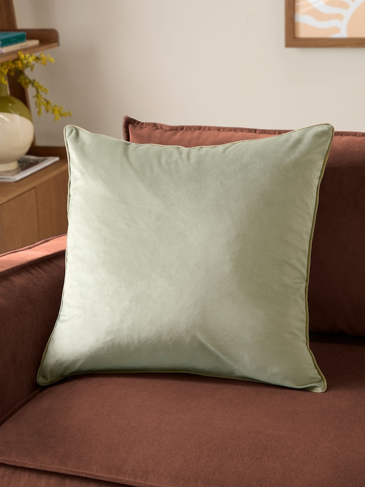 Furn Meridian Velvet Fibre Filled Cushion - Image 1 of 4 Furn Meridian Velvet Fibre Filled Cushion - Image 1 of 4