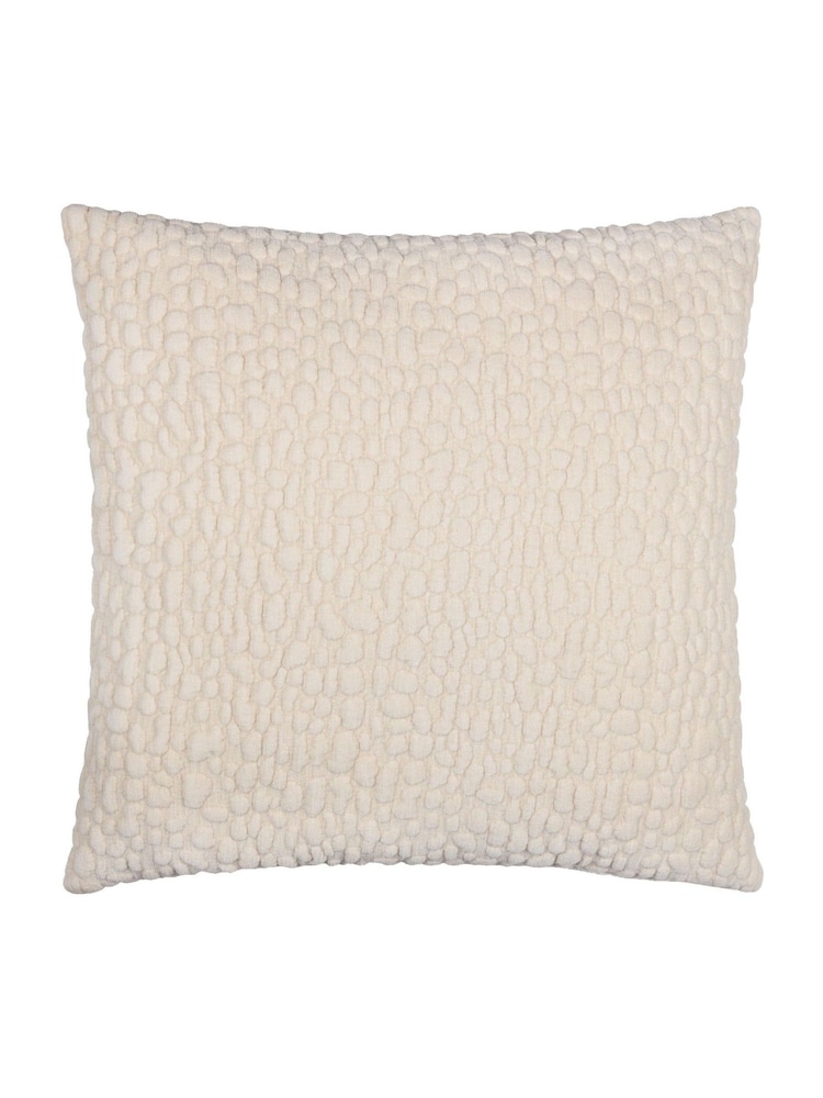 Yard Natural Pebble Textured Chenille Feather Filled Cushion - Image 2 of 6 Yard Natural Pebble Textured Chenille Feather Filled Cushion - Image 2 of 6