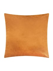 HÖEM Copper Soren Cut Velvet Feather Filled Cushion - Image 3 of 6