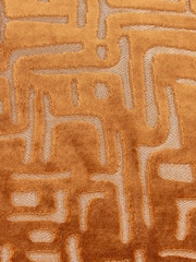 HÖEM Copper Soren Cut Velvet Feather Filled Cushion - Image 5 of 6