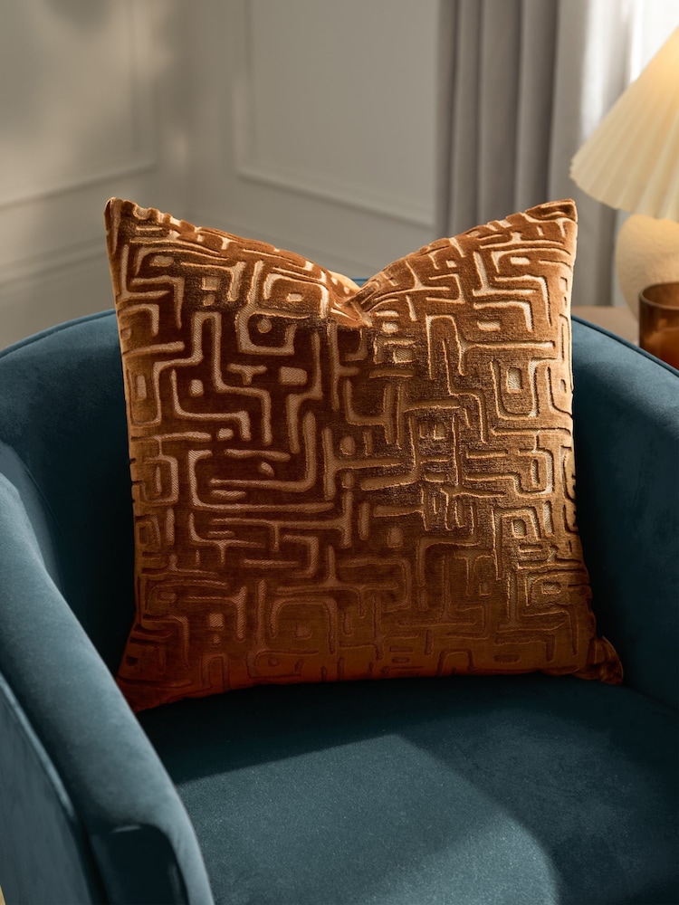 Μαξιλάρι HÖEM Soren Cut Velvet με γέμιση από ίνες - Εικόνα 1 από 6