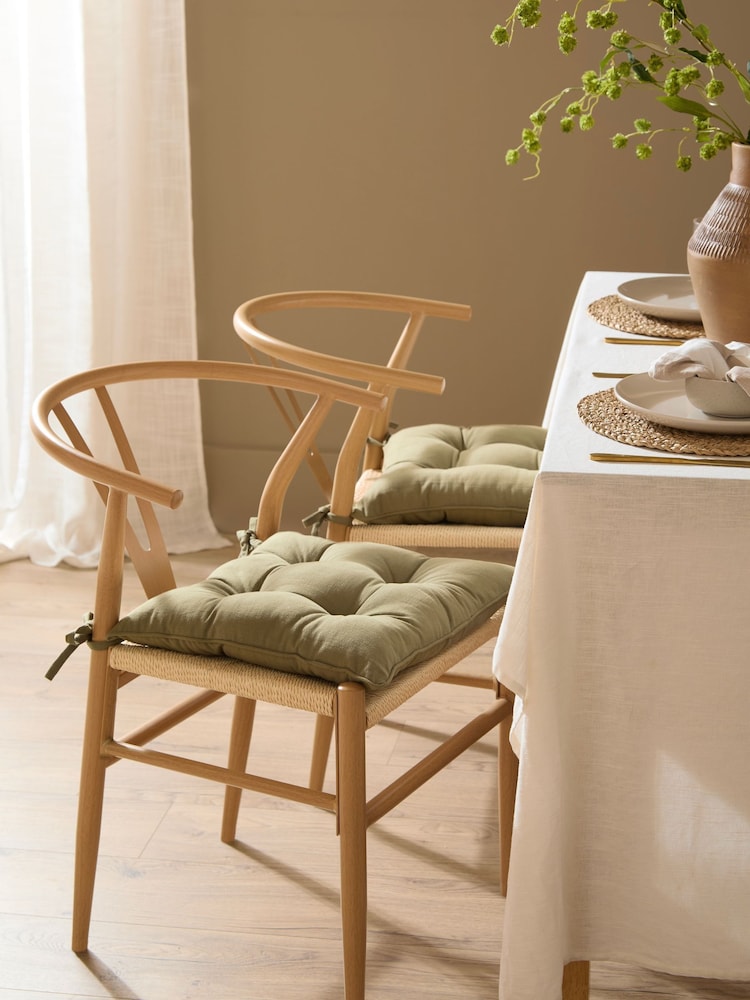 Yard 2 Pack Moss Slub Cotton Cushions - Image 1 of 5 Yard 2 Pack Moss Slub Cotton Cushions - Image 1 of 5