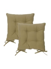 Yard 2 Pack Moss Slub Cotton Cushions - Image 3 of 5