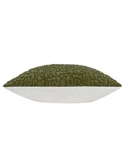 Yard Lichen Pebble Textured Chenille Feather Filled Cushion - Image 4 of 6