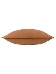 Yard Toffee Slub Cotton Feather Filled Cushion - Image 3 of 5