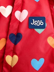 JoJo Maman Bébé Red Heart Waterproof Snowsuit All-in-One - Image 5 of 6