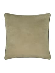 Furn Sage or Green Meridian Velvet Fibre Filled Cushion - Image 3 of 4