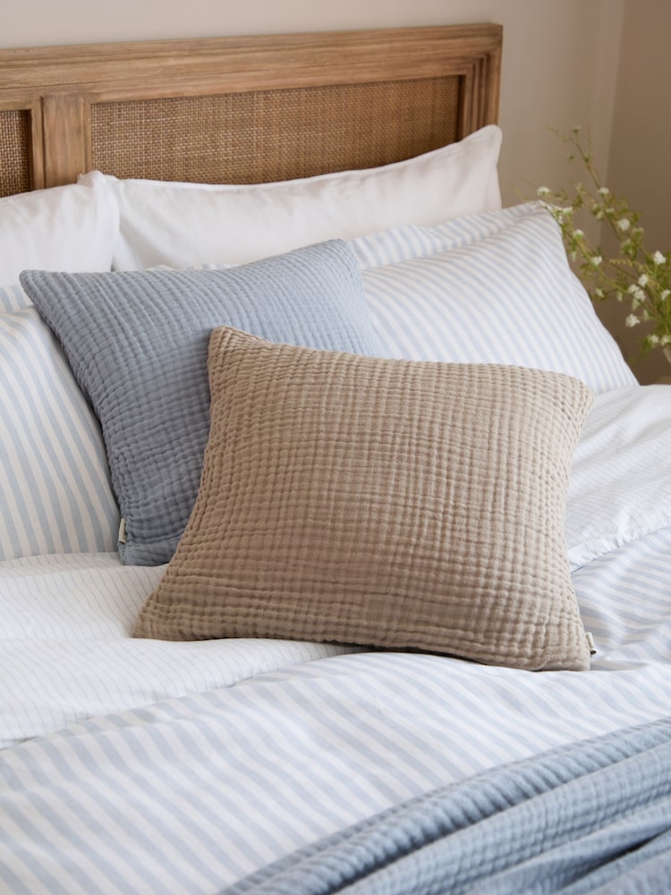 Yard Mole Lark Muslin Cotton Fibre Filled Cushion - Image 2 of 5