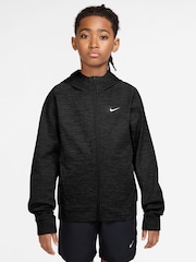 Melns - Nike Therma-FIT Fleece Full-Zip Training Hoodie - Attēls 1 no 3