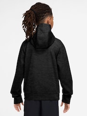 Melns - Nike Therma-FIT Fleece Full-Zip Training Hoodie - Attēls 2 no 3