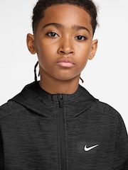 Melns - Nike Therma-FIT Fleece Full-Zip Training Hoodie - Attēls 3 no 3