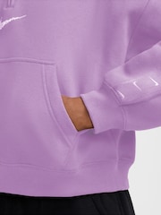 Nike Violet Purple Sportswear Studio Fleece 1/4-Zip Sweatshirt - Image 3 of 3