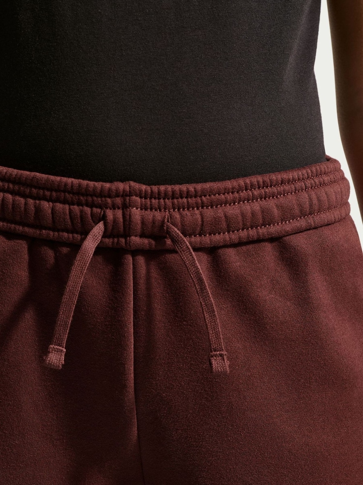 Nike Mystic Date Brown Studio Fleece Wide Leg Joggers - Image 6 of 6