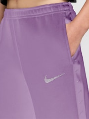 Nike Violet Purple Shine Studio Wide Leg Fleece Joggers - Image 3 of 3