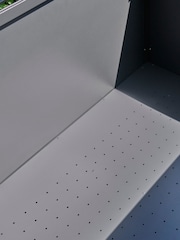 Royce Woodlook Cream XL Wood Look Garden Storage Box - Image 4 of 6