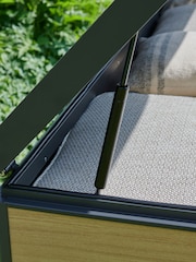 Royce Woodlook Cream XL Wood Look Garden Storage Box - Image 5 of 6