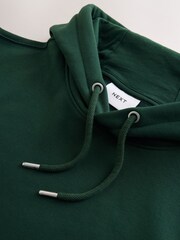Dark Green Regular Fit Cotton Rich Hoodie - Image 7 of 8