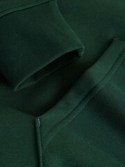 Dark Green Regular Fit Cotton Rich Hoodie - Image 8 of 8