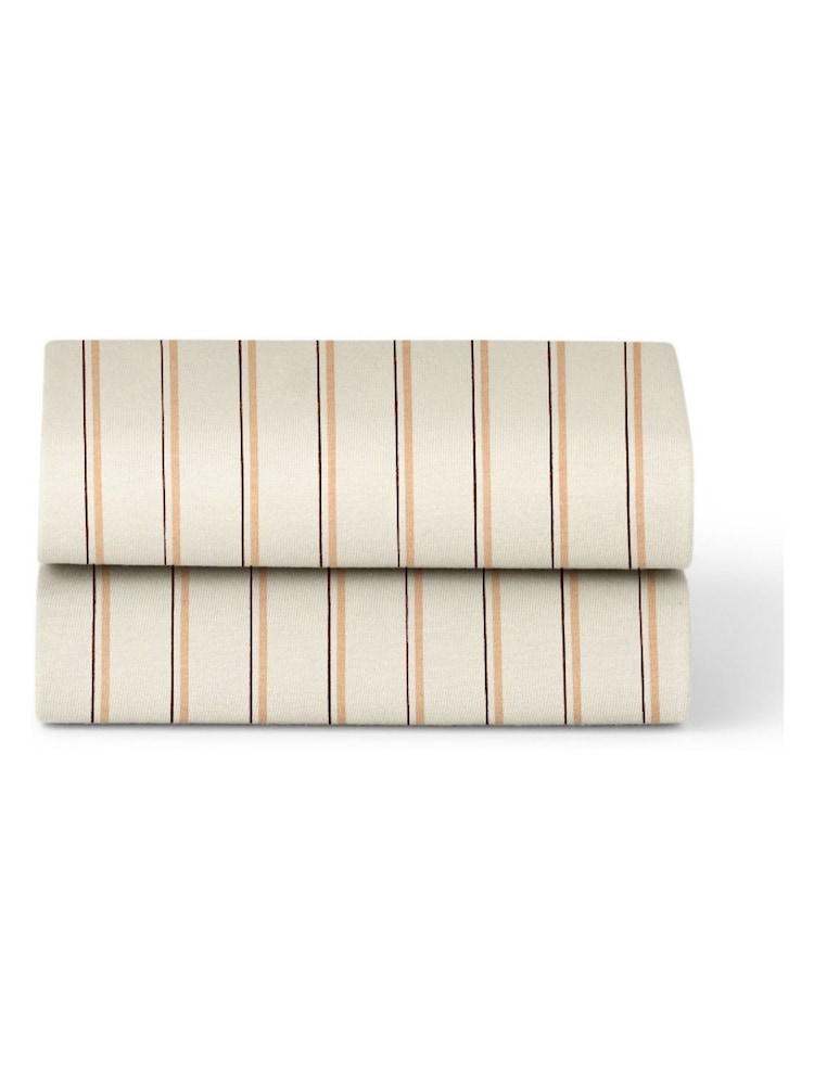 Snuz 2 Pack Blush Stripe Crib Sheets - Image 2 of 2 Snuz 2 Pack Blush Stripe Crib Sheets - Image 2 of 2
