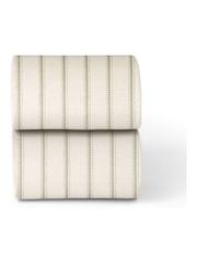 Snuz 2 Pack Sage Stripe Cot Bed Sheets - Image 1 of 1