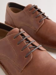 بني فاتح بني - Leather Desert Shoes - صورة 5 من 7