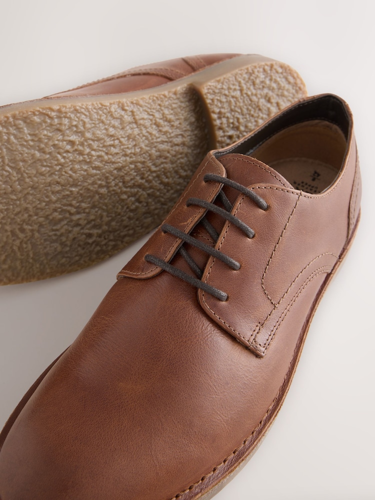 بني فاتح بني - Leather Desert Shoes - صورة 7 من 7