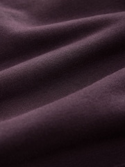 Burgundy Red Cotton Rich Heavyweight Jersey Full Zip Hoodie - Image 8 of 9