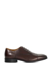 Dune London Brown Solver Oxford Shoes - Image 1 of 4
